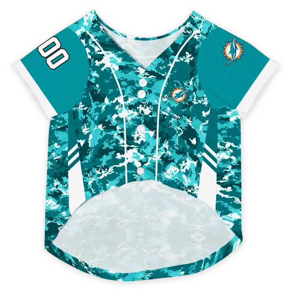 customized-miami-dolphins-daring-camo-aqua-pet-jersey-fashion-forward.webp