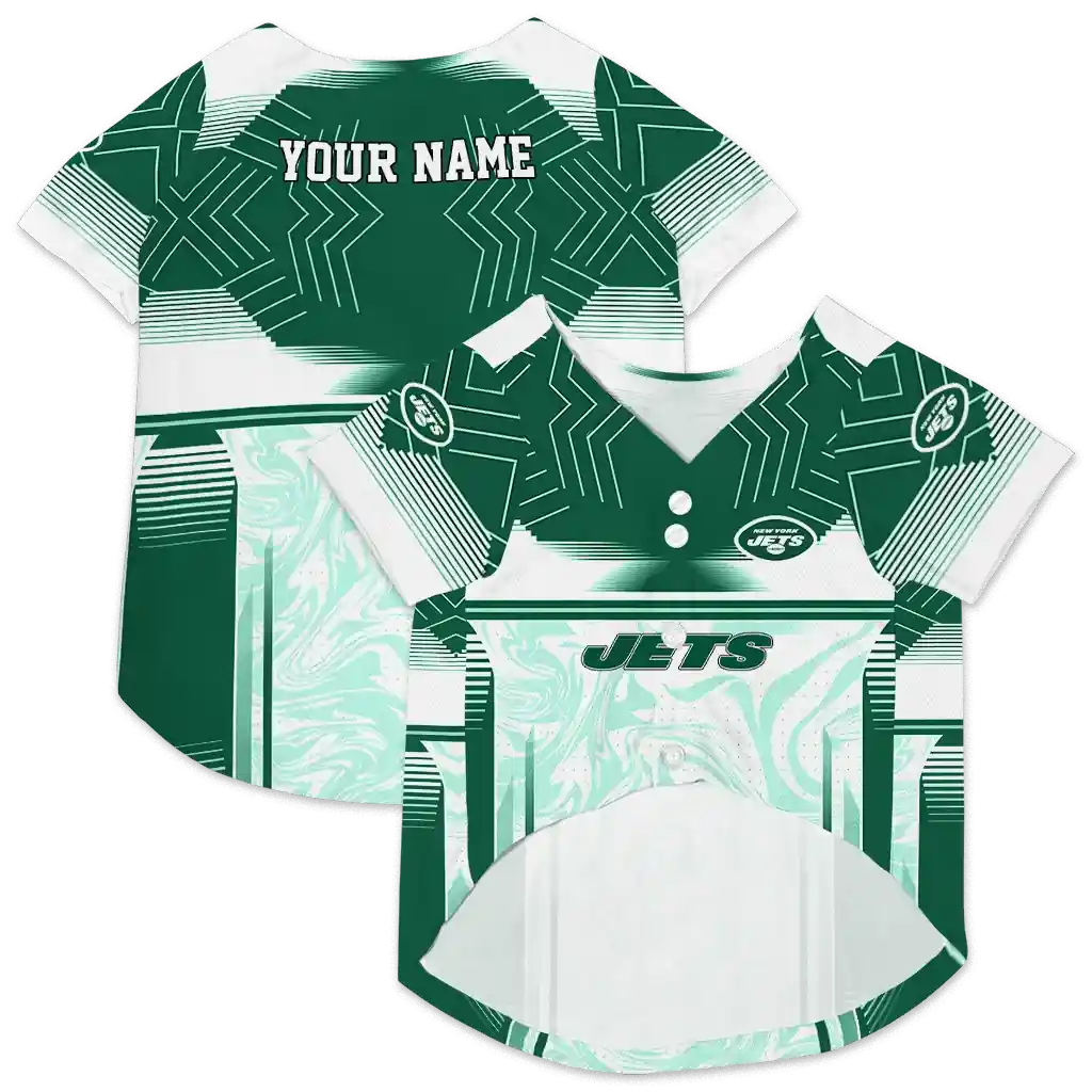 customized-new-york-jets-hexagon-burst-green-white-pet-jersey-high-quality.webp