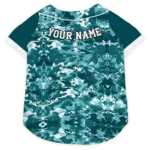 Custom Philadelphia Football Style Dog Jersey - Daring Camo Green