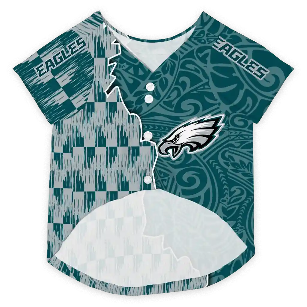 customized-philadelphia-eagles-t-rex-patterns-green-pet-jersey-fashion-forward.webp