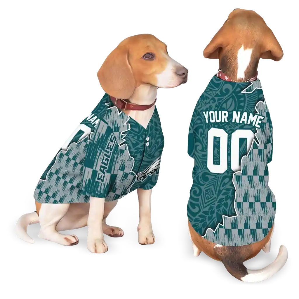 customized-philadelphia-eagles-t-rex-patterns-green-pet-jersey-latest-model.webp