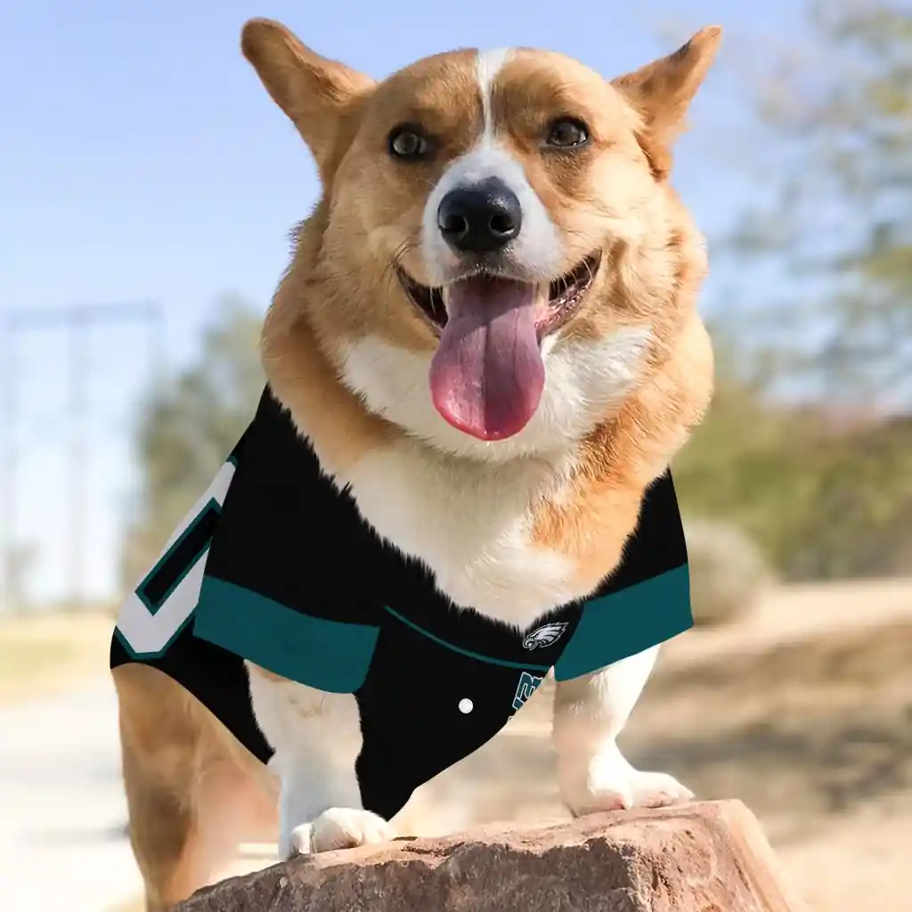 customized-philadelphia-eagles-tuxedo-print-green-black-pet-jersey-top-rated.webp