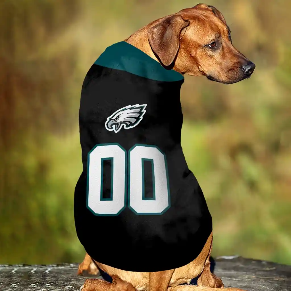 customized-philadelphia-eagles-tuxedo-print-green-black-pet-jersey-trendy.webp