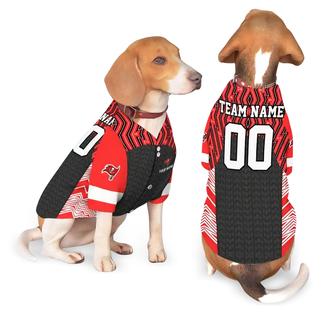 customized-tampa-bay-buccaneers-chevron-zigzag-red-black-pet-jersey-latest-model.webp