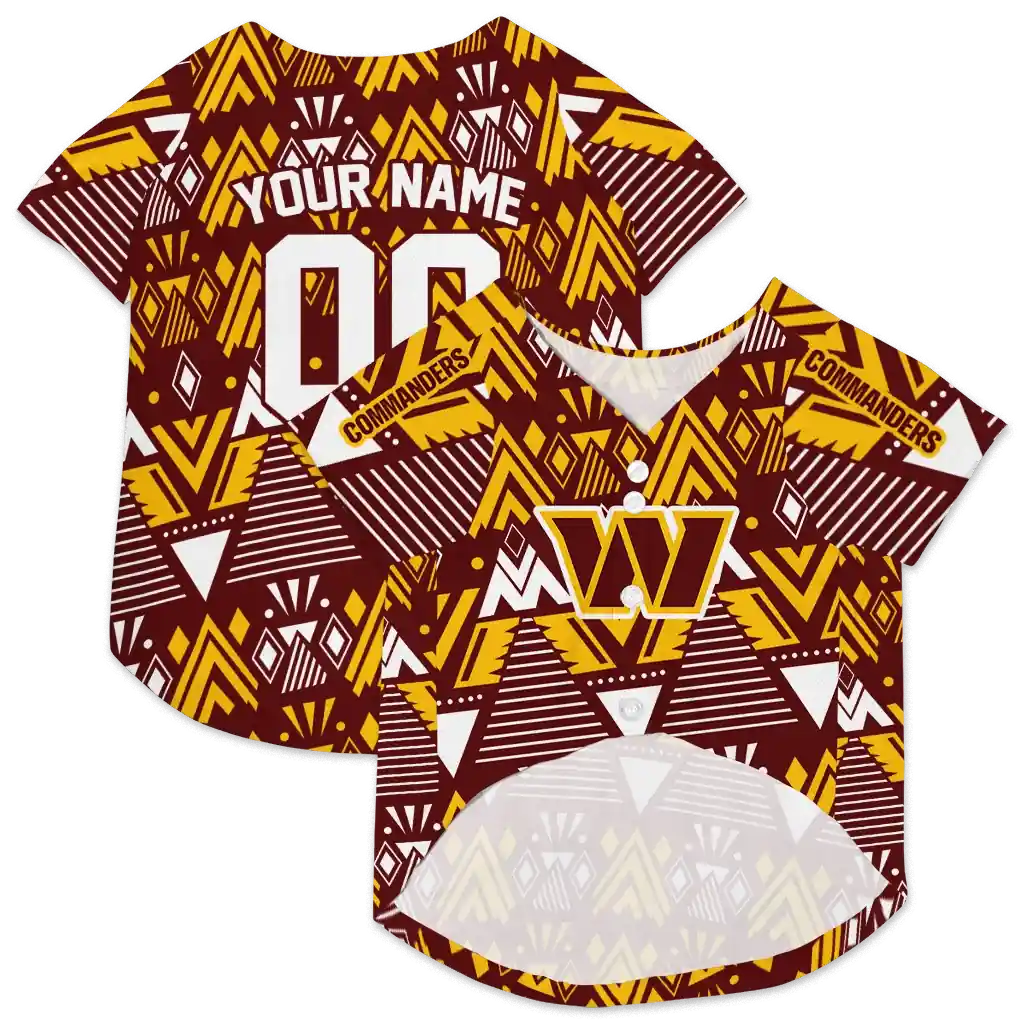 customized-washington-commanders-arrowhead-layers-burgundy-pet-jersey-high-quality.webp
