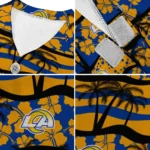 los-angeles-rams-palm-retro-blue-black-pet-jersey-best-selling.webp