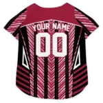 personalized-arizona-cardinals-vivid-chevron-red-pet-jersey-best-selling.webp