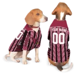 personalized-arizona-cardinals-vivid-chevron-red-pet-jersey-best-selling.webp