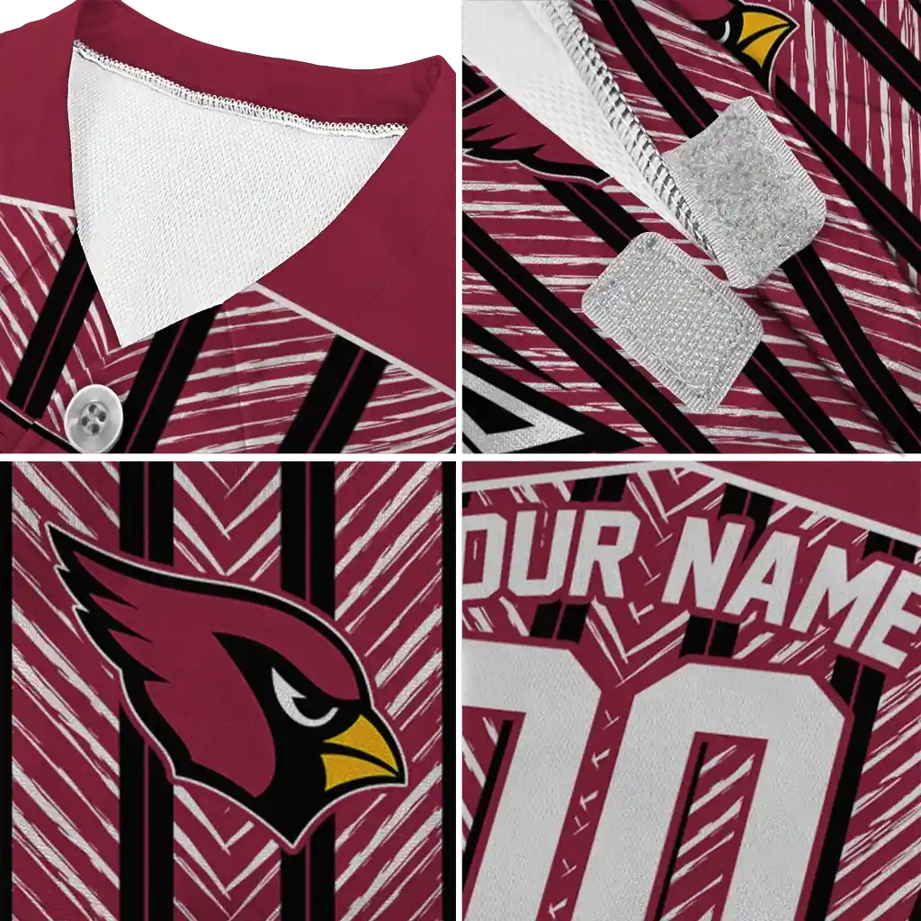 personalized-arizona-cardinals-vivid-chevron-red-pet-jersey-premium-grade.webp
