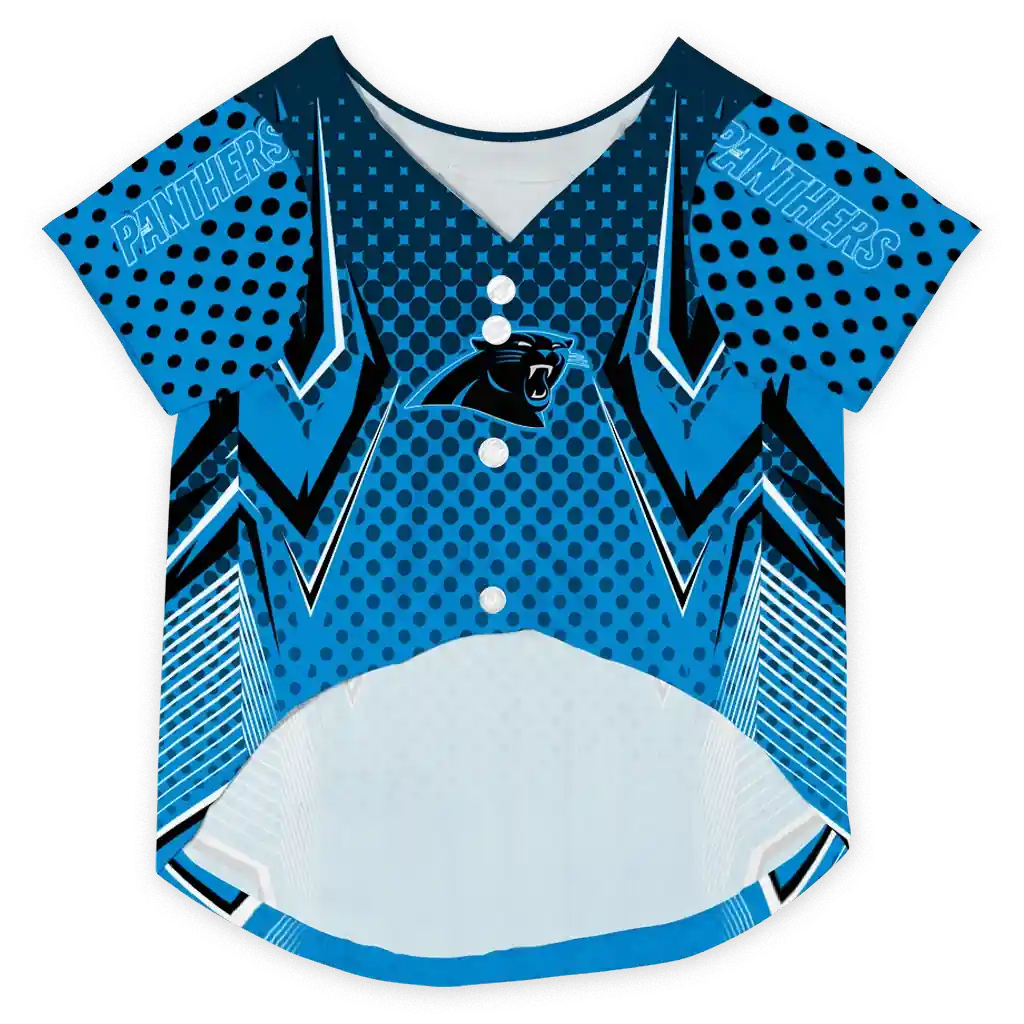 personalized-carolina-panthers-chevron-polka-blue-pet-jersey-fashion-forward.webp