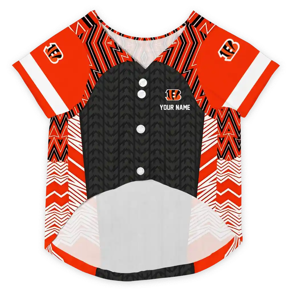 personalized-cincinnati-bengals-chevron-zigzag-orange-black-pet-jersey-fashion-forward.webp