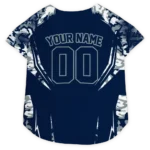 Custom Dallas Football Style Dog Jersey - Trim Blue