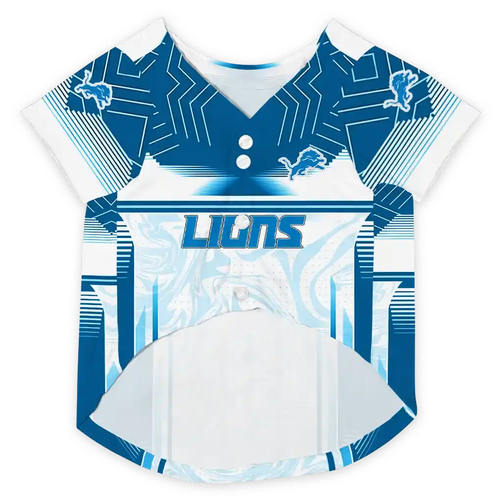 personalized-detroit-lions-hexagon-burst-blue-white-pet-jersey-fashion-forward.webp