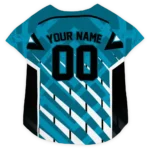 Custom Jacksonville Football Style Dog Jersey - Armor Lines Teal