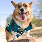 personalized-jacksonville-jaguars-bolt-rows-teal-white-pet-jersey-best-selling.webp