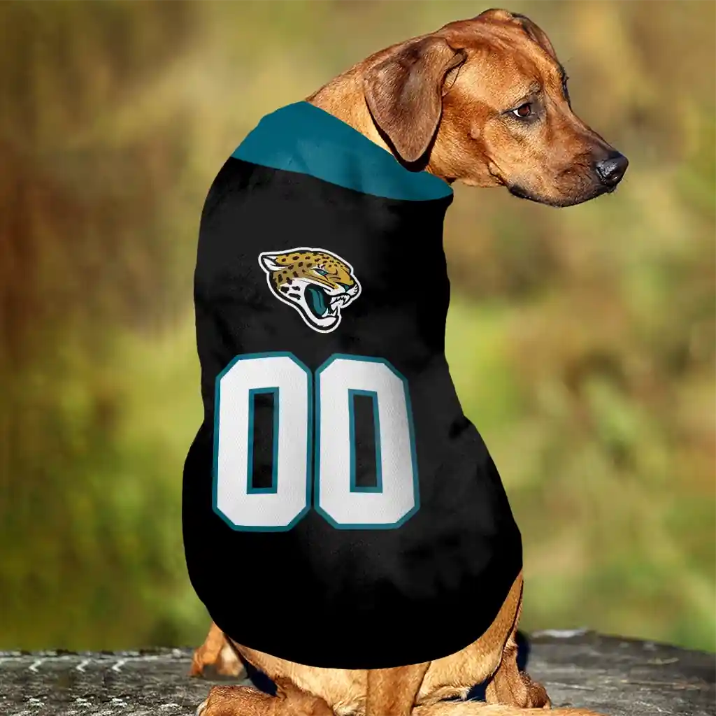 personalized-jacksonville-jaguars-tuxedo-print-teal-black-pet-jersey-trendy.webp