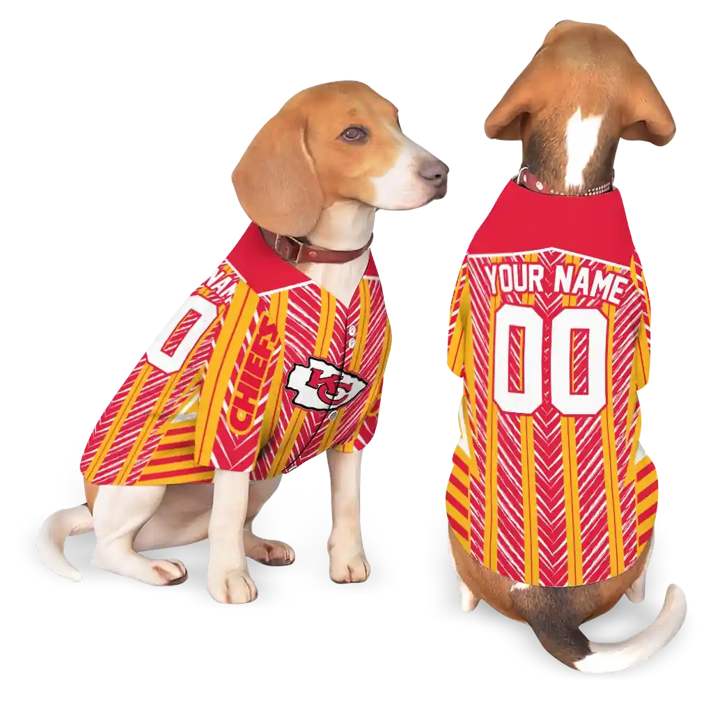 personalized-kansas-city-chiefs-vivid-chevron-red-pet-jersey-latest-model.webp