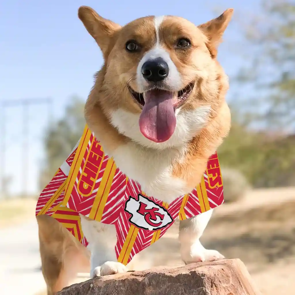 personalized-kansas-city-chiefs-vivid-chevron-red-pet-jersey-top-rated.webp