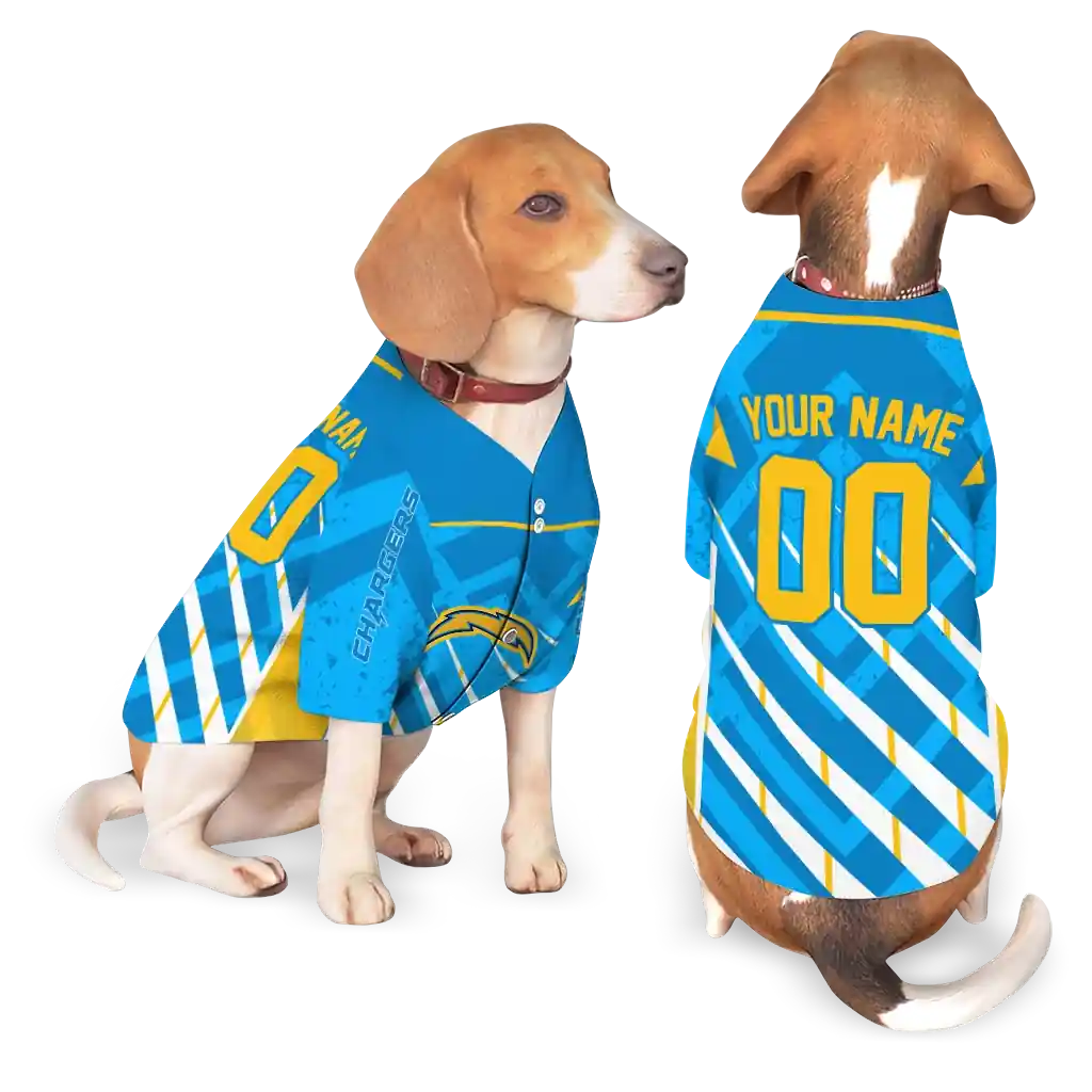 personalized-los-angeles-chargers-armor-lines-blue-pet-jersey-latest-model.webp