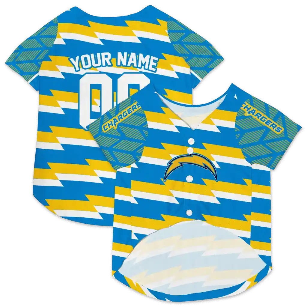 personalized-los-angeles-chargers-bolt-rows-blue-white-pet-jersey-high-quality.webp