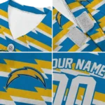 personalized-los-angeles-chargers-bolt-rows-blue-white-pet-jersey-best-selling.webp