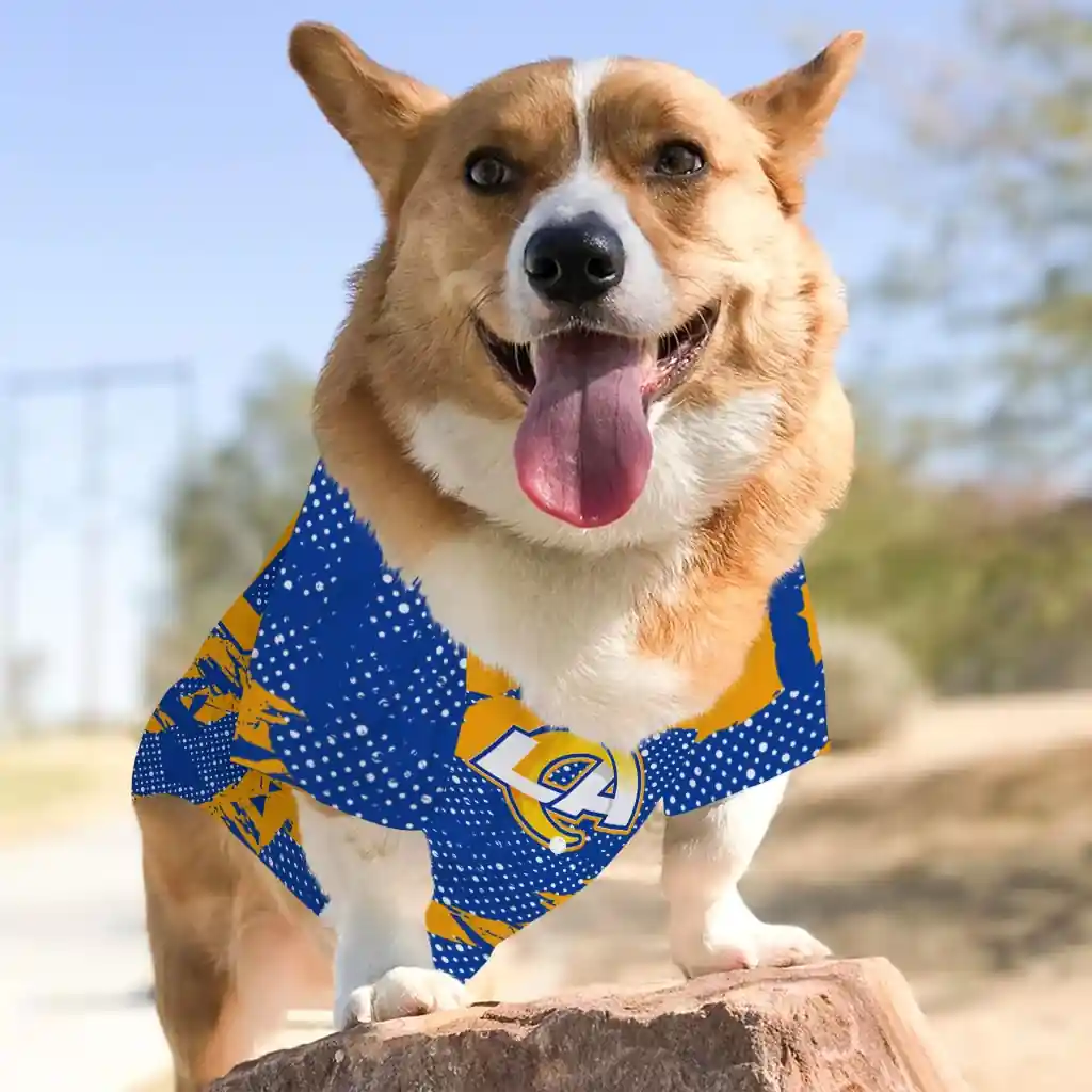 personalized-los-angeles-rams-contrast-layers-blue-pet-jersey-top-rated.webp