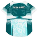 personalized-miami-dolphins-hexagon-burst-aqua-white-pet-jersey-best-selling.webp