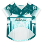 personalized-miami-dolphins-hexagon-burst-aqua-white-pet-jersey-best-selling.webp