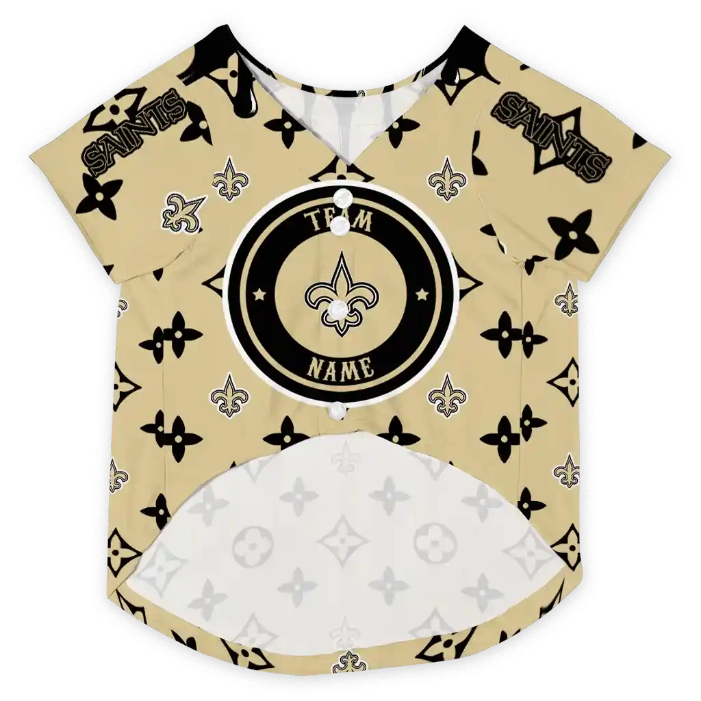 personalized-new-orleans-saints-monogram-classic-gold-pet-jersey-fashion-forward.webp