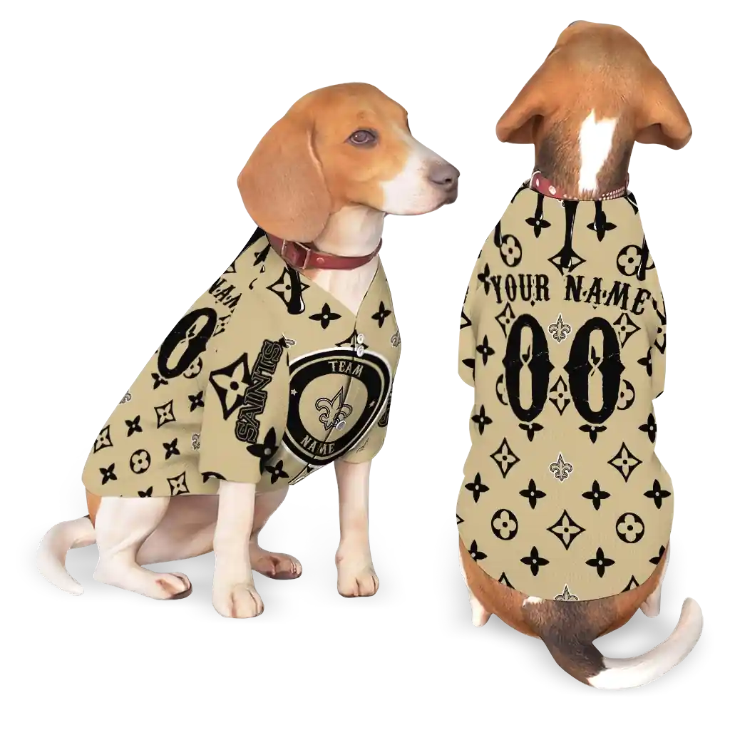 personalized-new-orleans-saints-monogram-classic-gold-pet-jersey-latest-model.webp
