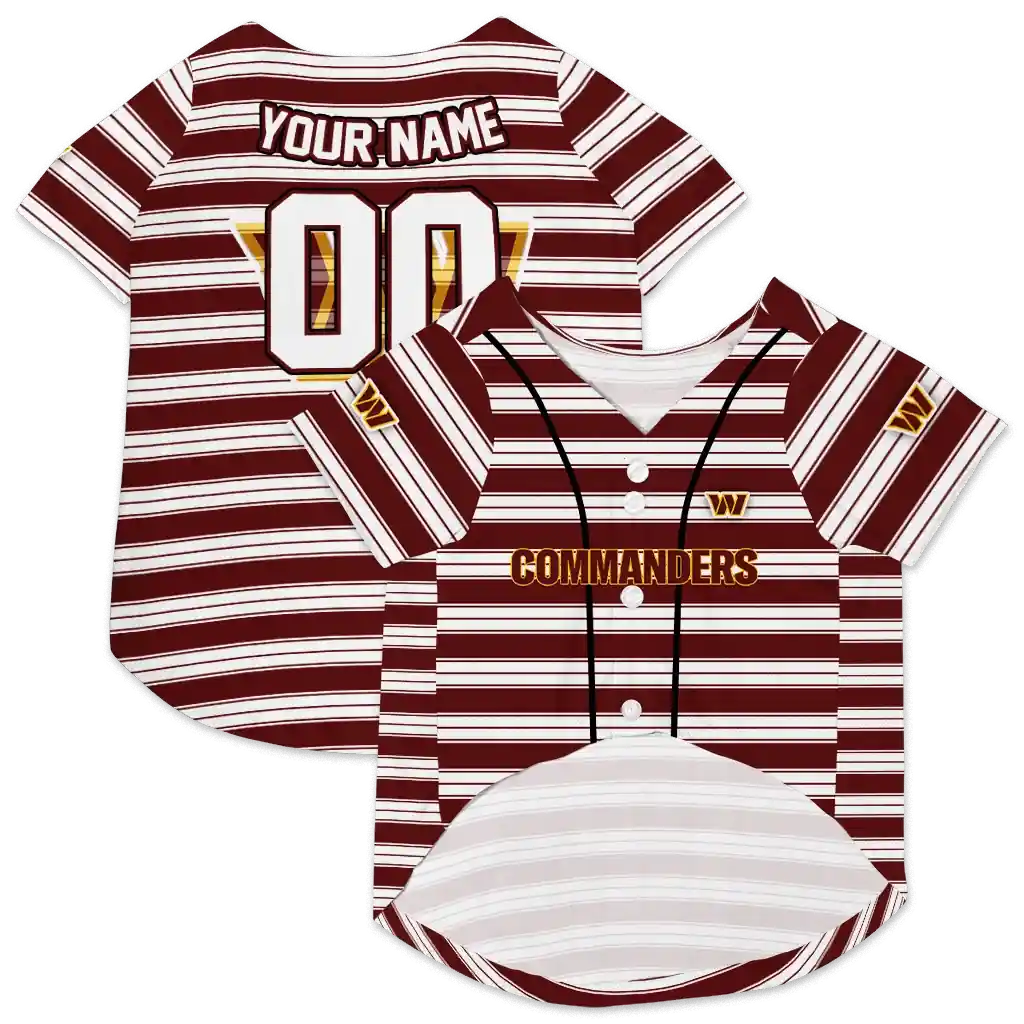 personalized-washington-commanders-button-front-burgundy-white-pet-jersey-high-quality.webp