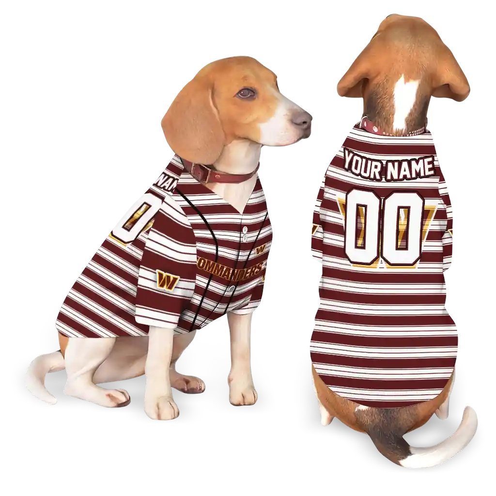 personalized-washington-commanders-button-front-burgundy-white-pet-jersey-latest-model.webp