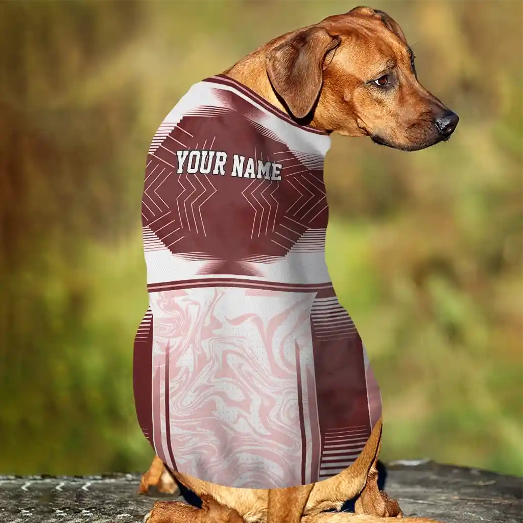 personalized-washington-commanders-hexagon-burst-burgundy-white-pet-jersey-trendy.webp