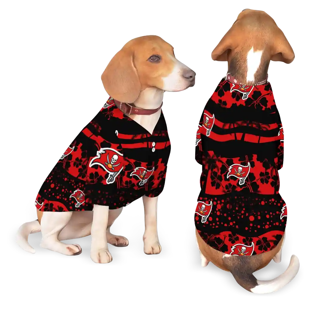 tampa-bay-buccaneers-palm-retro-red-black-pet-jersey-latest-model.webp