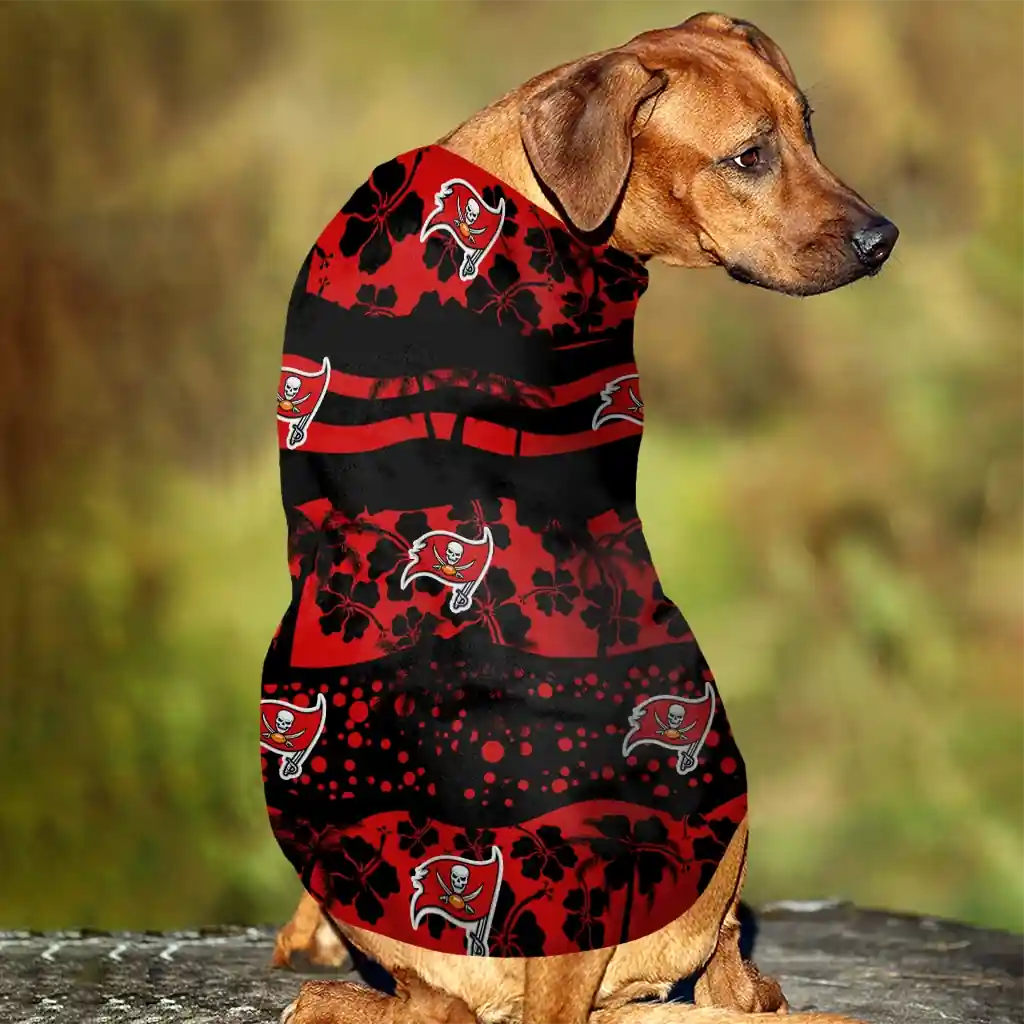 tampa-bay-buccaneers-palm-retro-red-black-pet-jersey-trendy.webp