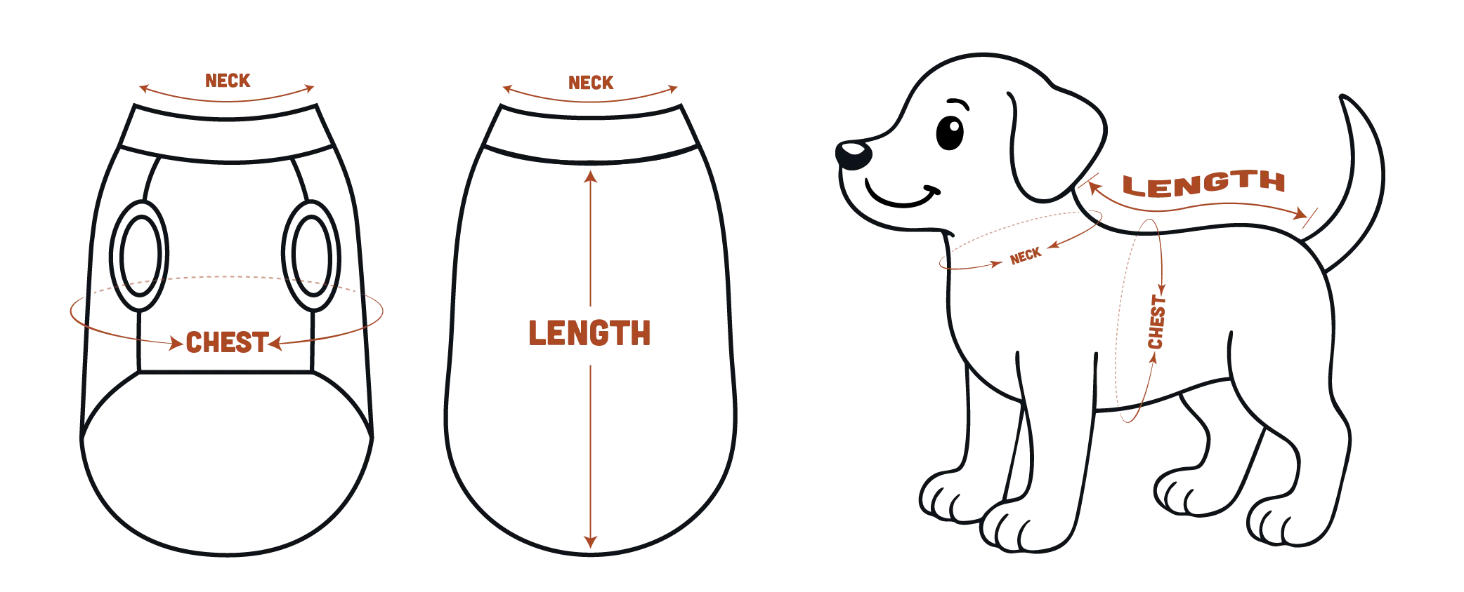 dog jersey size guide